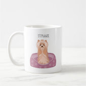 Cute Yorkshire Terrier Birthday Coffee Mok (Links)
