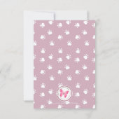 Cute Yorkshire Terrier Birthday Hartelijk dank Kaart (Achterkant)