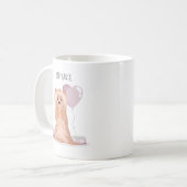 Cute Yorkshire Terrier Birthday Koffiemok (Voorkant links)