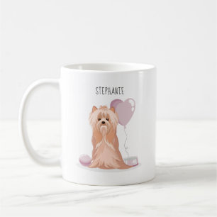 Cute Yorkshire Terrier Birthday Koffiemok