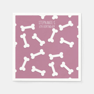 Cute Yorkshire Terrier Birthday Napkins Servet