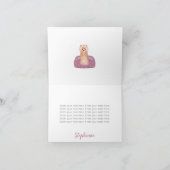 Cute Yorkshire Terrier Birthday Note Kaart (Binnen)