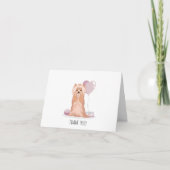 Cute Yorkshire Terrier Birthday Note Kaart (Voorkant)