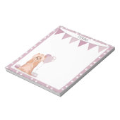 Cute Yorkshire Terrier Birthday Notitieblok (Linkerzijde)