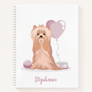Cute Yorkshire Terrier Birthday Notitieboek