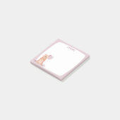 Cute Yorkshire Terrier Birthday Post-it Notes (Schuin)