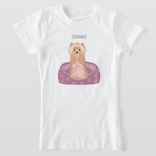 Cute Yorkshire Terrier Birthday T-Shirt (Laagn)