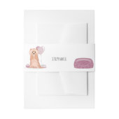 Cute Yorkshire Terrier Birthday Uitnodigingen Wikkel (Voorkant Voorbeeld)