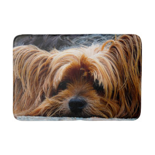 Cute Yorkshire Terrier Dog Badmat