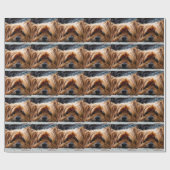 Cute Yorkshire Terrier Dog Cadeaupapier (Vlak)