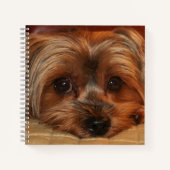 Cute Yorkshire Terrier Dog Notitieboek (Voorkant)