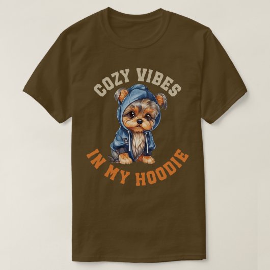 Cute Yorkshire Terrier Dog T-shirt (Design voorkant)