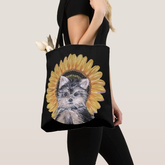 Cute Yorkshire Terrier Dog Tote Bag (Dichtbij)