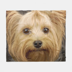 Cute Yorkshire Terrier Fleece Deken