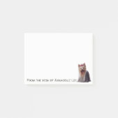 Cute Yorkshire Terrier Personalize Post-it® Notes (Voorkant)