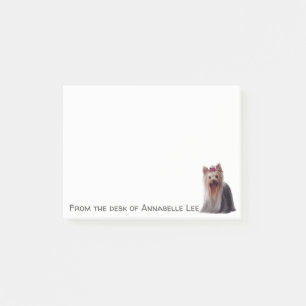 Cute Yorkshire Terrier Personalize Post-it® Notes