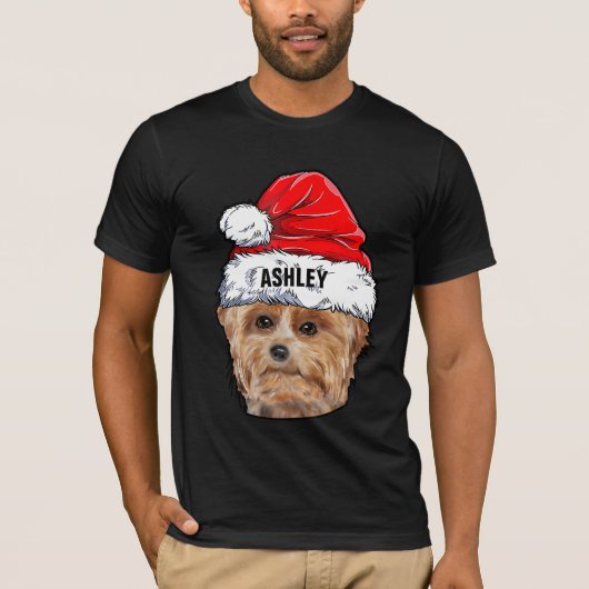 Cute Yorkshire Terrier Pet Dog Big T-shirt (Voorkant)