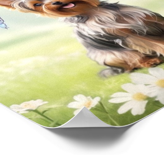 Cute Yorkshire Terrier Poster (Hoek)
