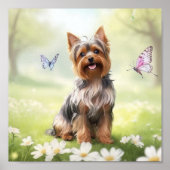 Cute Yorkshire Terrier Poster (Voorkant)