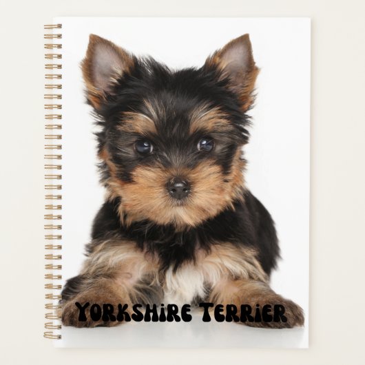 Cute Yorkshire Terrier Puppy Calendar Planner (Voorkant)