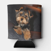 Cute Yorkshire Terrier Puppy Dog Blikjeskoeler (Achterkant)