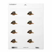 Cute Yorkshire Terrier Puppy Etiket (Full Sheet)
