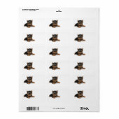 Cute Yorkshire Terrier Puppy Etiket (Full Sheet)