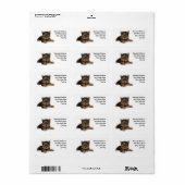 Cute Yorkshire Terrier Puppy Etiket (Full Sheet)