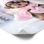 Cute Yorkshire Terrier Puppy Poster (Hoek)