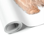 Cute Yorkshire Terrier Santa Hat Yorkie Puppy Gift Cadeaupapier (Rol Hoek)