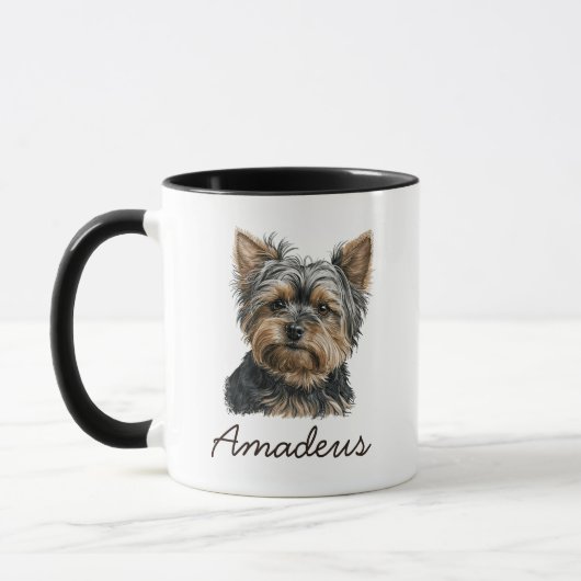 Cute Yorkshire Terrier Yorkie Gift Hondenliefhebbe Mok (Links)