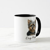 Cute Yorkshire Terrier Yorkie Gift Hondenliefhebbe Mok (Voorkant rechts)
