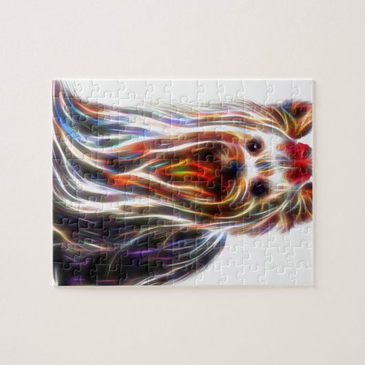 Cute Yorkshire Yorkie Terrier Legpuzzel (Horizontaal)