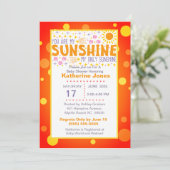Cute you are my Sunshine Baby shower Kaart (Staand voorkant)