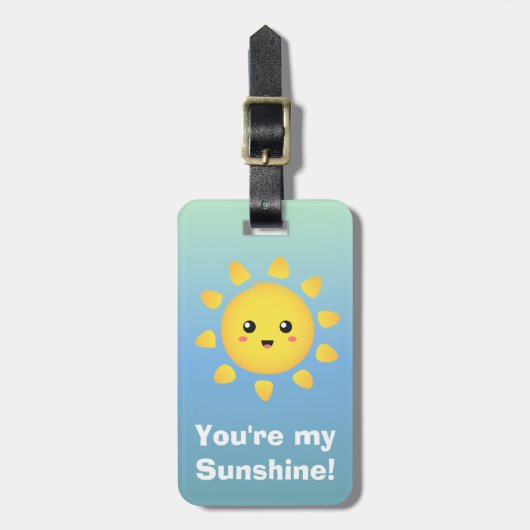Cute you are my Sunshine Bagagelabel (Voorkant verticaal)