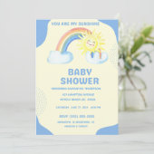 Cute You are My Sunshine Boys Baby shower Kaart (Staand voorkant)