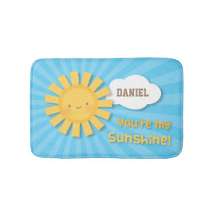 Cute You are my Sunshine Kinder Bathroom mat