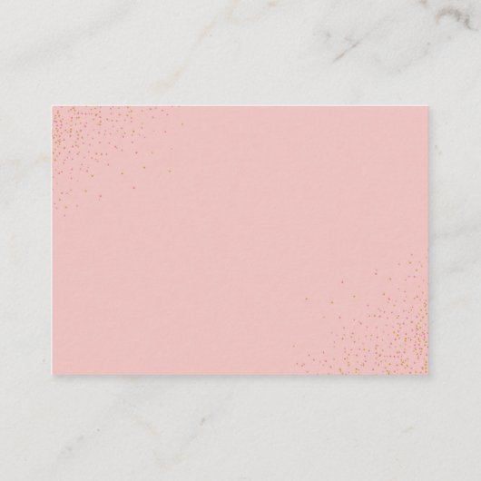 Cute You Are the Sprinkles on My Cupcake Card Informatiekaartje (Achterkant)