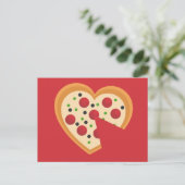 Cute You Gotta Pizza Me Heart Pun Briefkaart (Staand voorkant)