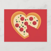 Cute You Gotta Pizza Me Heart Pun Briefkaart (Voorkant)