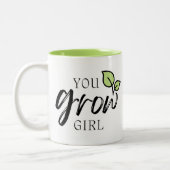 Cute You Grow Girl Grappige mok voor planten liefh (Links)