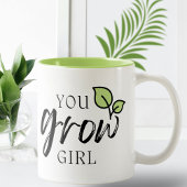 Cute You Grow Girl Grappige mok voor planten liefh