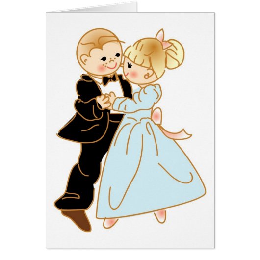 Cute Young Couple Dancing (Voorkant)