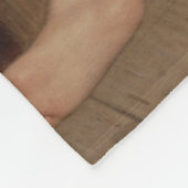 Cute Young Girl Eating Breakfast ( kunst) Fleece Deken (Hoek)