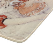 Cute Young Girl met een Doll (Kunst voor kinderen) Snijplank (Hoek)