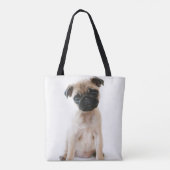 Cute Young Pug Dog Tote Bag (Achterkant)