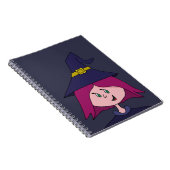 Cute Young Witch Halloween Notitieboek (Rechterzijde)