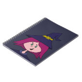 Cute Young Witch Halloween Notitieboek (Linkerzijde)