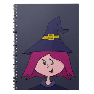 Cute Young Witch Halloween Notitieboek