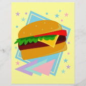 Cute Yummy Burger Flyer (Achterkant)